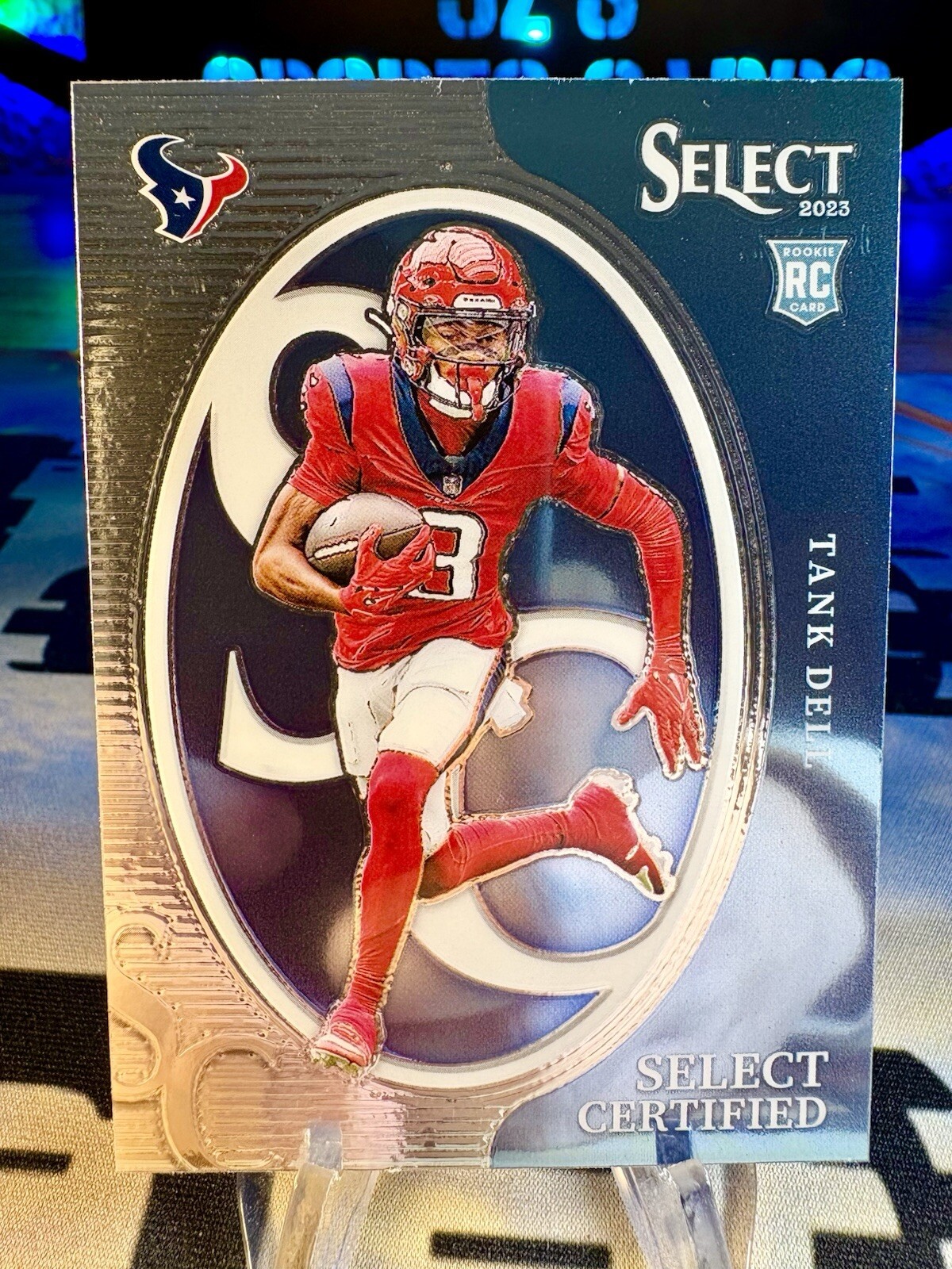 2023 Tank Dell Panini Select Certified Rookie Card #CRO-NTD Houston Texans