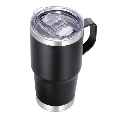 20 oz Stainless Steel Tumbler with Handle Metal Insulated Coffee Travel Mug