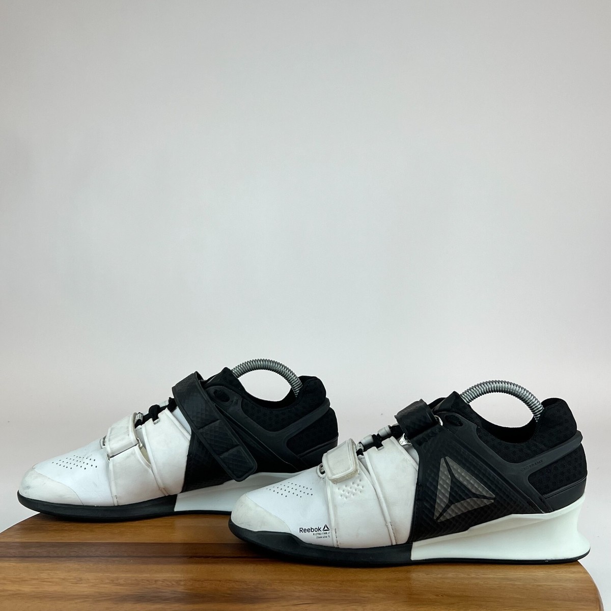 Womens Reebok Legacy Lifter Black White Weightlifting Shoes