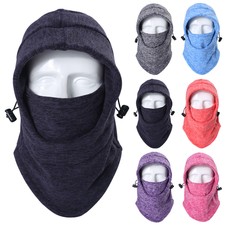 Winter Fleece Ski Face Mask Windproof Warm Balaclava Head Hood for Cold Weather