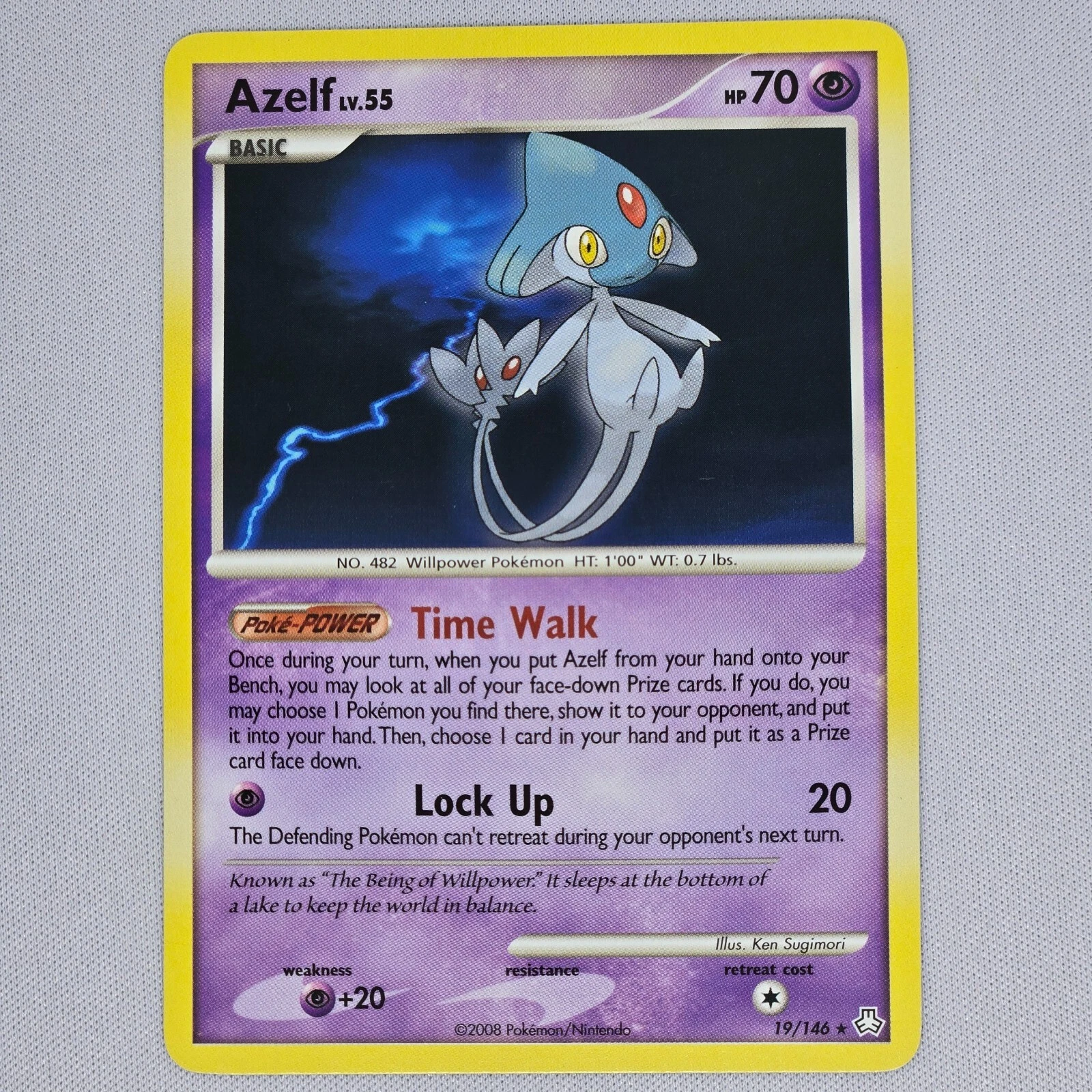 Azelf 19/146 Legends Awakened Regular Rare Pokemon Card TCG English LP