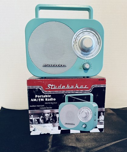 Studebaker SB2000TE-Portable AM/FM Radio (Teal) Mint Condition | eBay