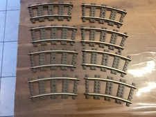 LEGO Trains 9v : 8x Rail Courbe - Réf 2867 - Set 4558 10001 4559 10027 4563