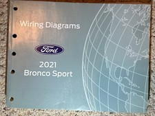 2021 Ford Bronco Sport Wiring Diagrams Electrical Book Original Manual