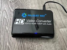 Prudent Way HD Video Converter VGA to HDMI 1080P with Audio