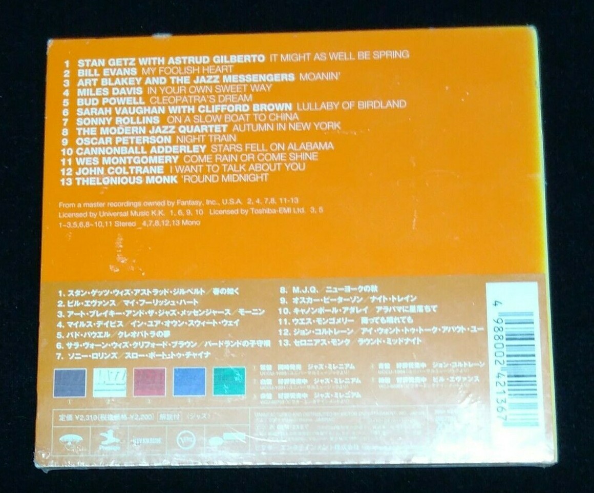 Cd Jazz Millennium Vol 2 Bud Powell Art Blakey Bill Evans New Import Ebay