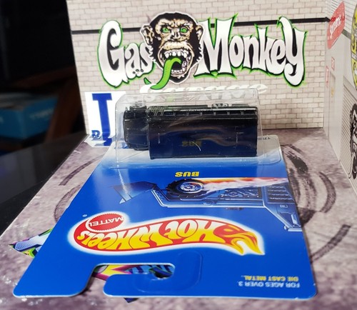 👓Hot Wheels 1992 #72🚨Bus de policía negro⭐Barras de ruedas cromadas de 5 puntos en ventanas - Imagen 4 de 7