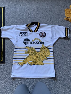 Maillot De Rugby Castleford Tigers 1997 - Taille L - Pièce Rare Angleterre