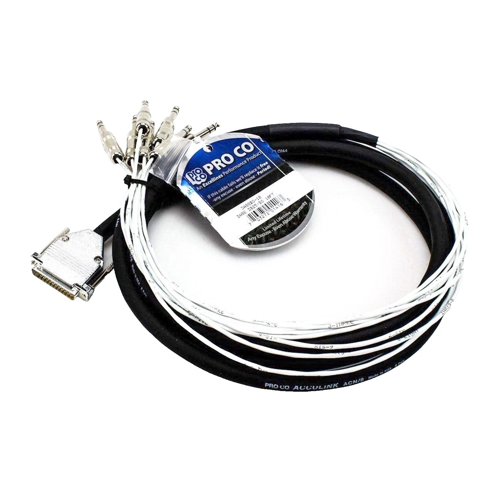 ProCo Preto Pro Audio Cabos multicore/Snake