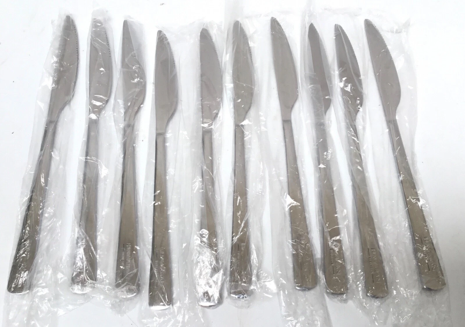 10 Hawaiian Airlines Stainless Serrated Knives New 7 3/4”