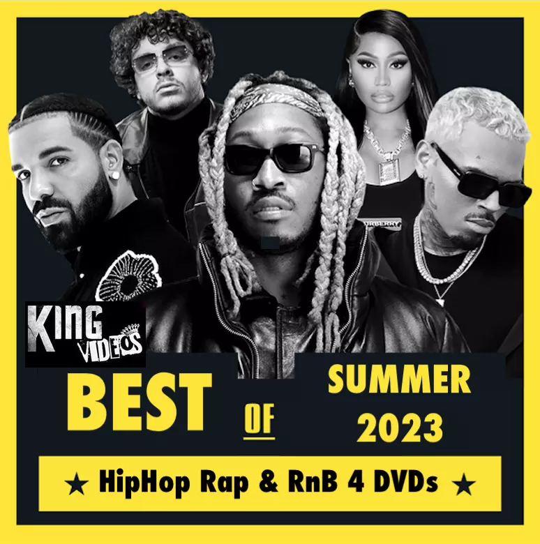 SUMMER 2023 Rap HipHop RnB 148 Music Videos 4 DVDs Cardi B, Gunna