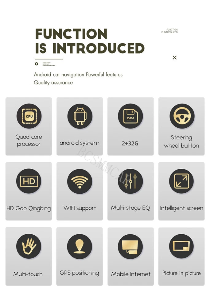 For Volkswagen Beetle 2006-2010 Car Stereo Radio BT Mirror Link GPS WIFI 2+32G - Изображение 4 из 4