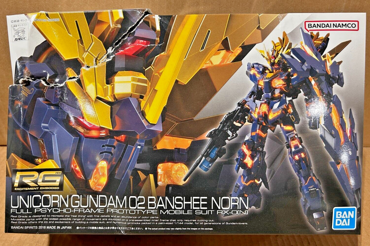 Bandai Hobby RG 1/144 Unicorn 02 Banshee Norn Gundam UC Figure
