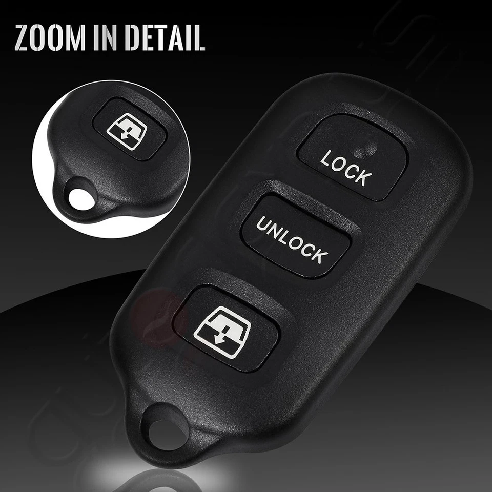 2 botones de mando a distancia para Toyota 4Runner 2002 2003 2004 2005 2006-2009 Foto 3 de 4