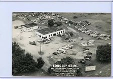 Vintage Early Postcard Longley Bros. Brothers Fulton NY 1960's Cars GMC Trucks