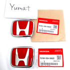 Honda S2000 AP1 AP2 Red Emblem Badge Set Genuine Parts JDM Japan