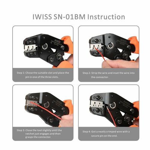 IWISS SN-01BM Crimping Pliers for Mini Connectors XH2.0mm XH2.54mm XH3.96mm - 第 8/8 張圖片