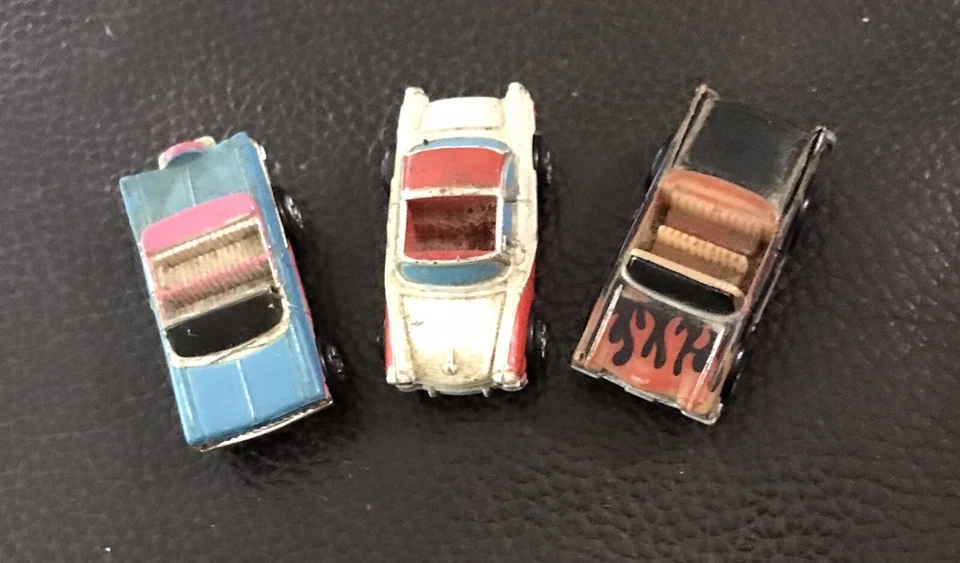 Micro Machines Vintage x3 Convertible Blue White Black Corvette Cars - Image 2 of 4