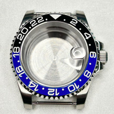 40mm Sapphire Watch Case Batman 24 H Ceramic Bezel Glass Fit NH35 NH36 Movement