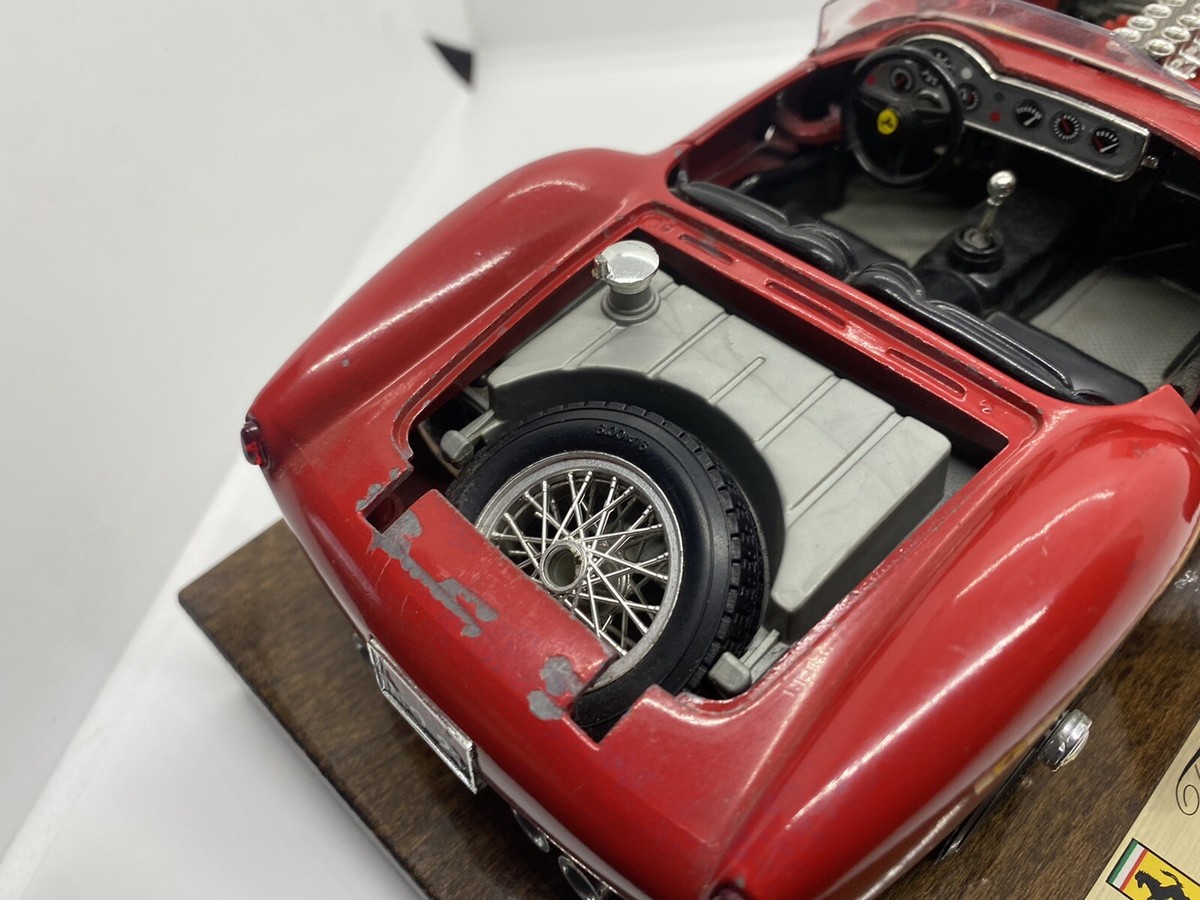 Rare Burago 1957 Ferrari 250 Testa Rossa 1/18 Diecast Wood