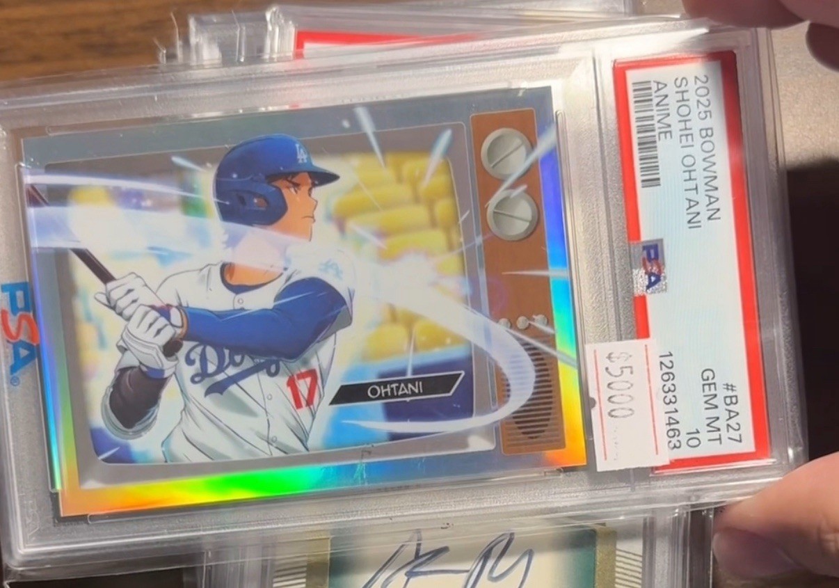 2025 Bowman 27 SHOHEI OHTANI Anime PSA 10 Dodgers Baseball Case Hit Card Gem