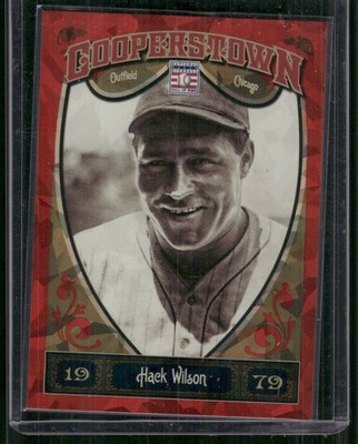 2013 Panini Cooperstown Collection - Hack Wilson #23 Red Crystal Shard /399
