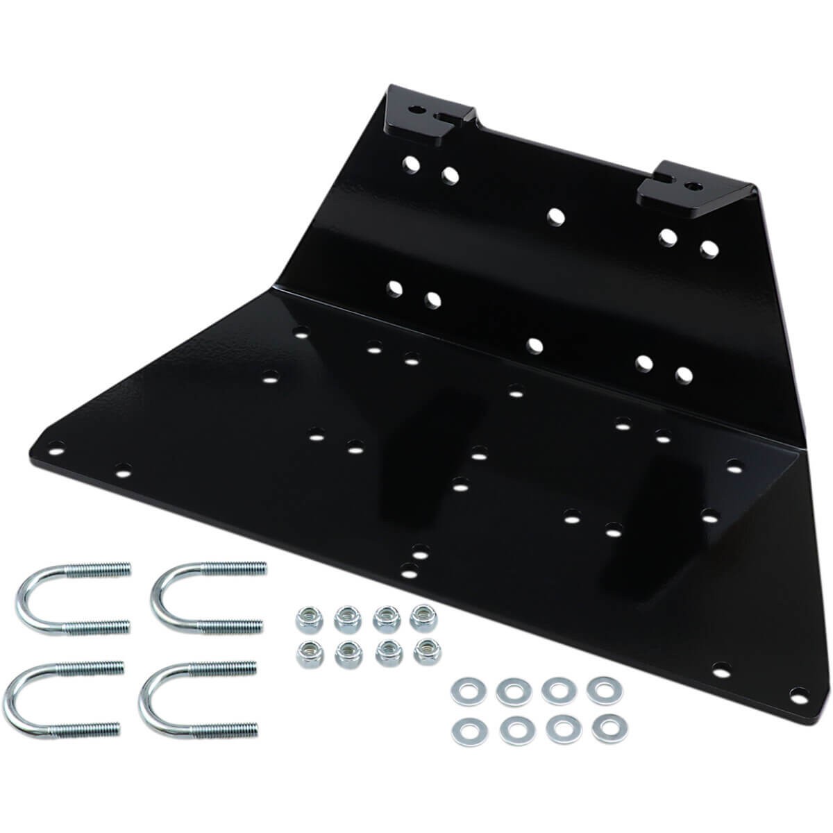Platine de treuil Kawasaki Mule 610 : fixation robuste anti-blocage pour terrain boueux