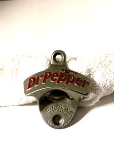VINTAGE DR. PEPPER STARR X METAL BOTTLE OPENER