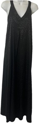 Black Maxi Slip Dress Womens S Halter Style Sexy Party A Line Flowy Graduation
