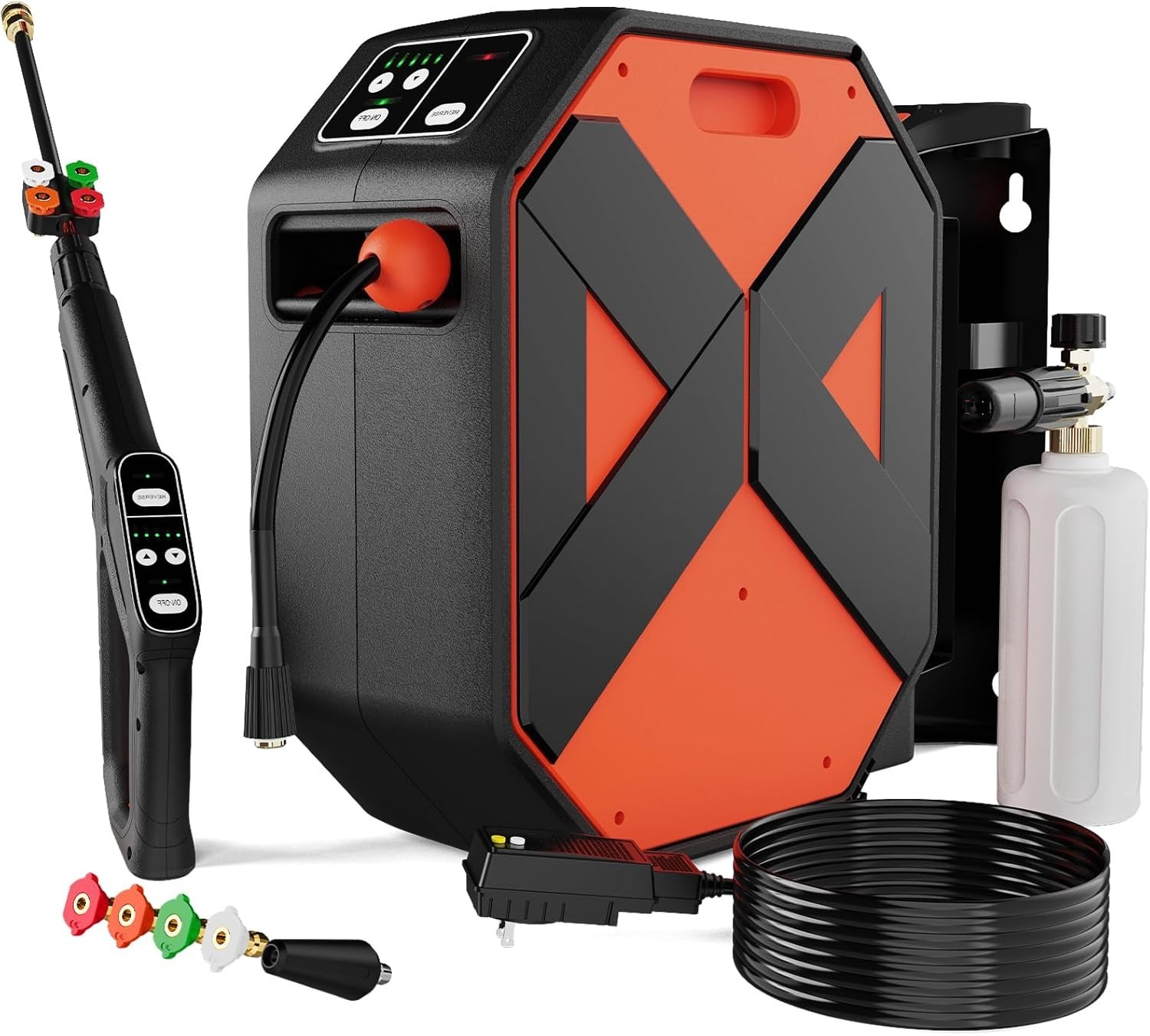 Electric Wall Mounted Power Washer -5000 PSI 3.4 GPM Adjusta