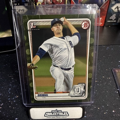 #ad 2020 Bowman Prospects Tarik Skubal #BP 108 Camo RC $4.99