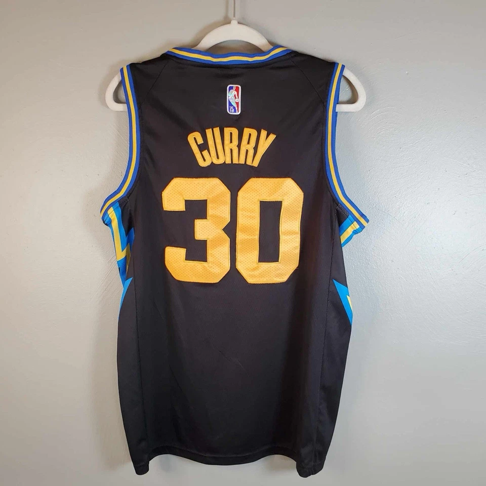 Stephen Curry Golden State Warriors 2021/22 City Edition Swingman Size M 48 - Image 3 of 4