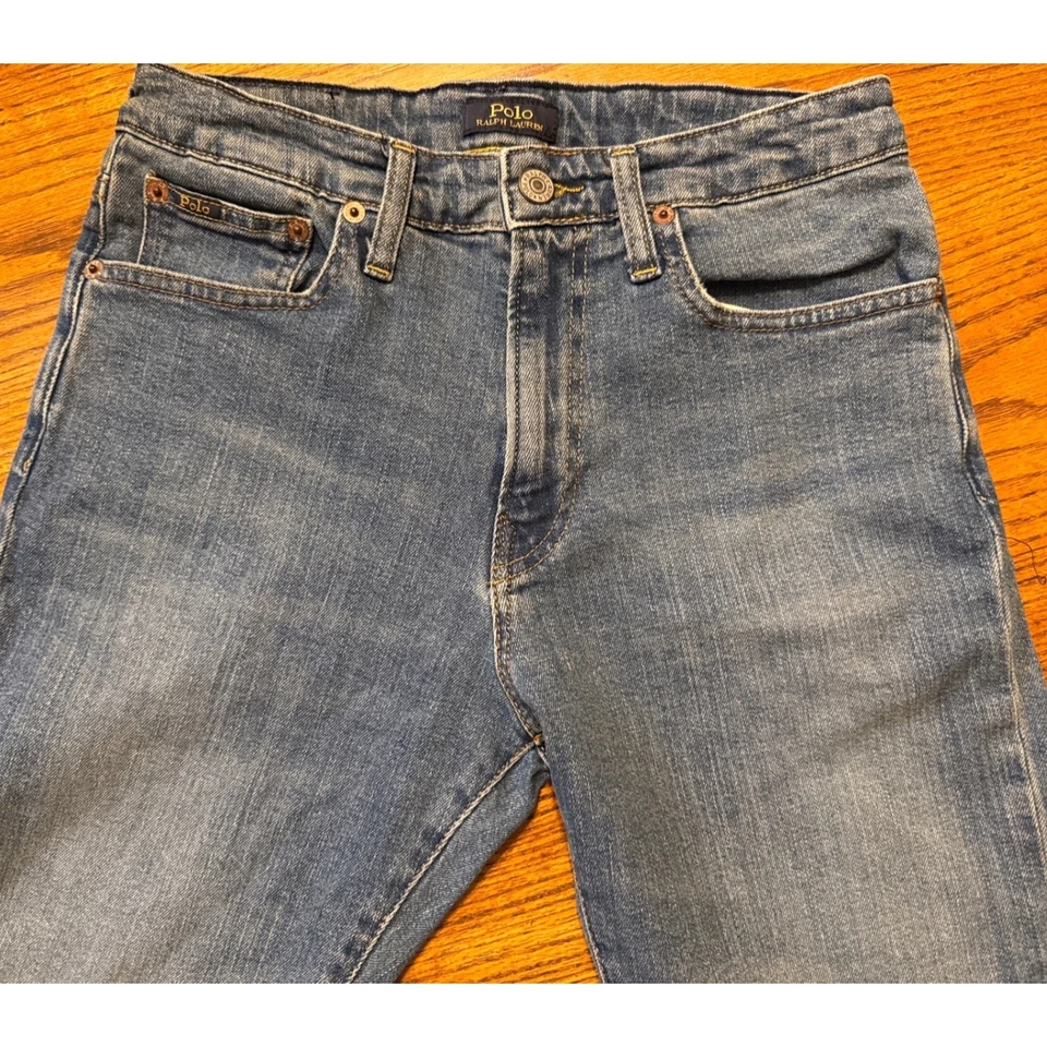 Polo Ralph Lauren Boys Hampton Straight Jeans Size 16 L/G (14-16) Blue Denim - Image 4 of 4