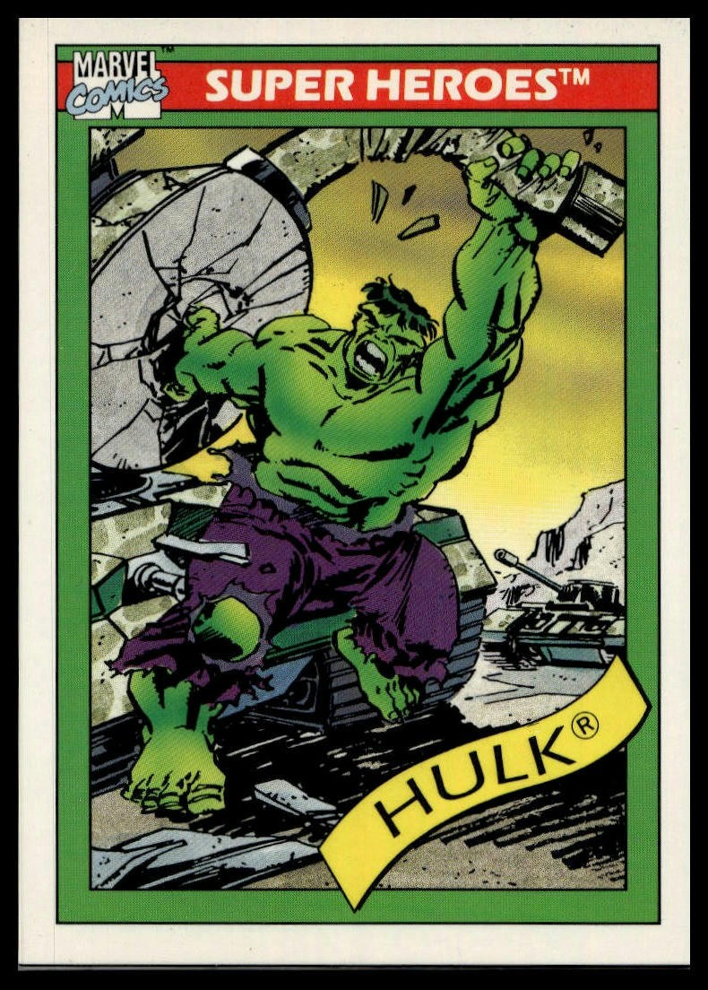 1990 Impel Marvel Universe #3 The Hulk