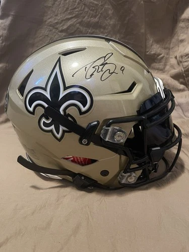 Drew Brees Signed Authentic Speed Flex Saints Helmet W/ Visor  & Beckett COA
