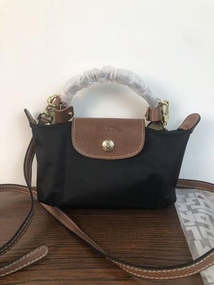 Longchamp Pliage XS Tote Bag Shoulder Bag Black Nylon New From
