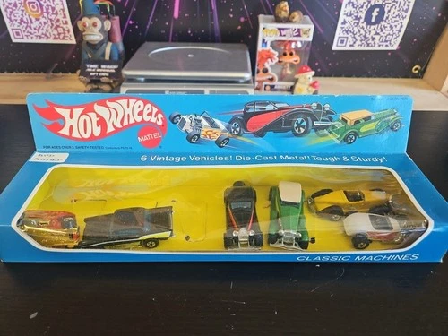 Vintage 1981 Hot Wheels Classic Machines 6 Pack Vintage Die Cast Vehicles Sealed