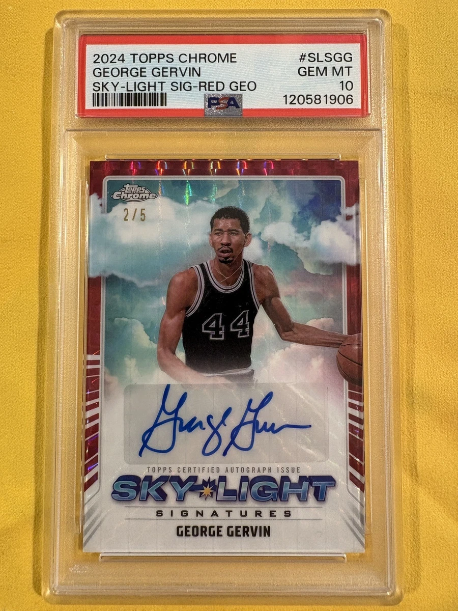 Topps George Gervin Basketball Serial Numbered Sports Trading