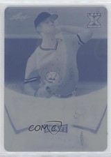 2021 Leaf Draft Base Auto Printing Plate Cyan 1/1 Brock Selvidge #BA-BS1 08wd