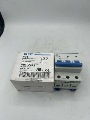 Miniature Circuit Breaker - NB1-D25-3P Chint 25AMP 3POLE 400VAC 6KA D-CURVE