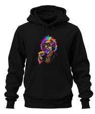 Retro Cassette Punk Professor Vintage Rocker 80s Hipster Sketch Unisex Hoodie K