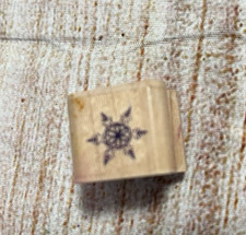 Mini Snowflake rubber stamp