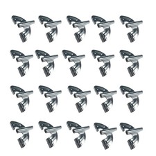Vintage Butterfly Bass Drum Claws 20 Pack Chrome Drum Claw Hooks for Kick D...