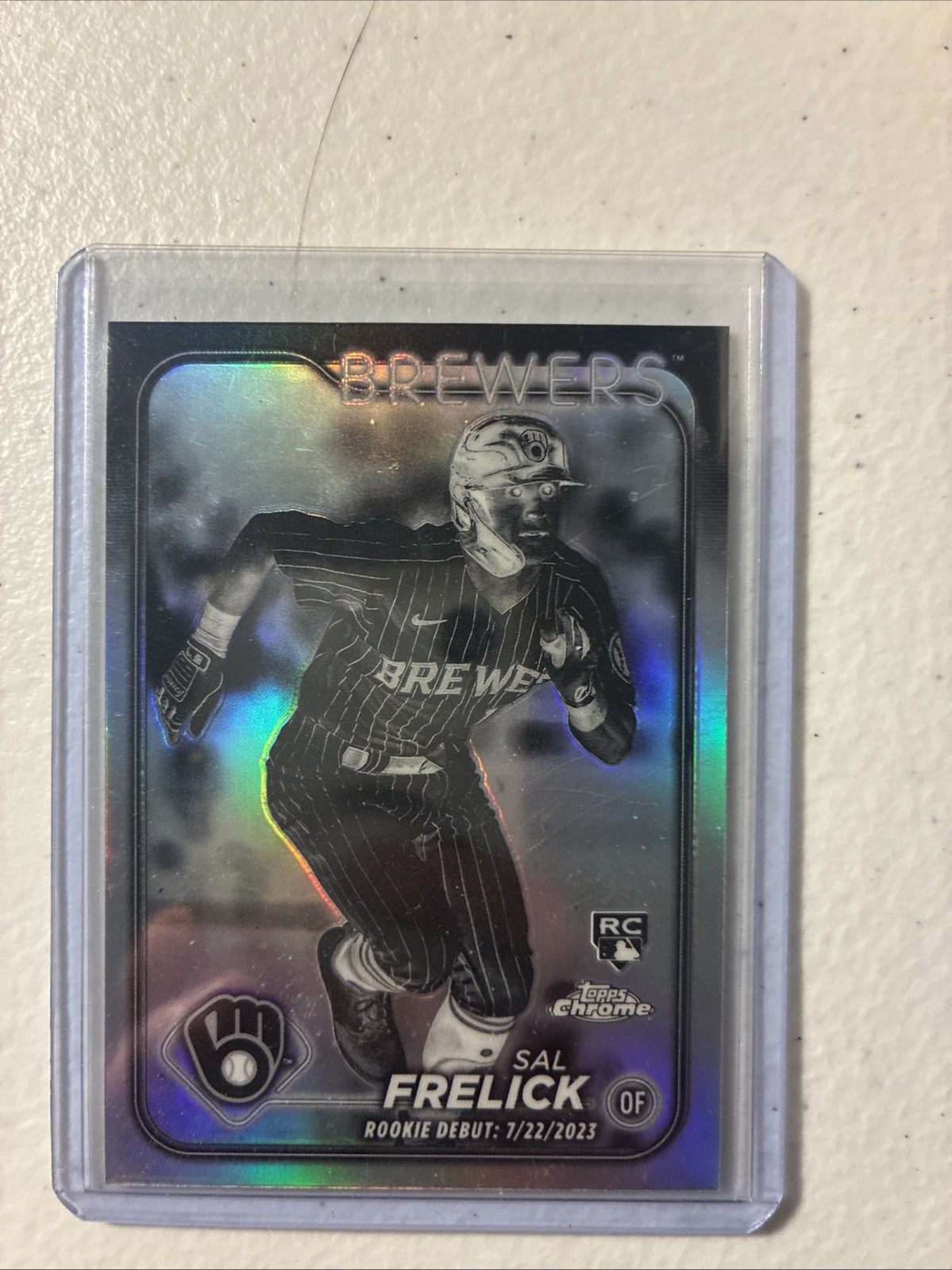 2024 Topps Chrome Update SAL FRELICK Negative Refractor Brewers Rookie USC61