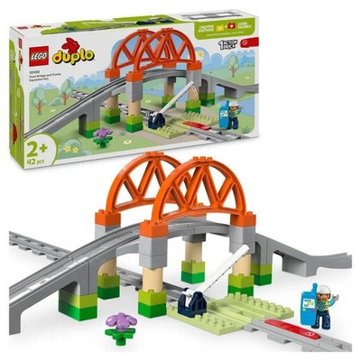 LEGO DUPLO Town 10426 Eisenbahnbrücke und Schienen   Erweiterungsset