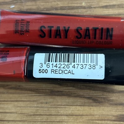 RIMMEL Stay Satin Liquid Lip Color. ￼ Radical.  # 500