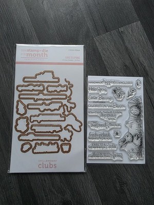 Spellbinders Clear Stamp und Stanze des Monats Ohren bis Frühling Februar 2026 neu in Verpackung