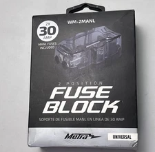 2x Metra AFS 2-Position Fused Nickel-plated Distribution Blocks 2MANL