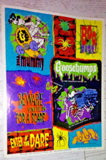 Vintage Goosebumps Stickers Sheet Ambassador Parachute Press Scrapbooking