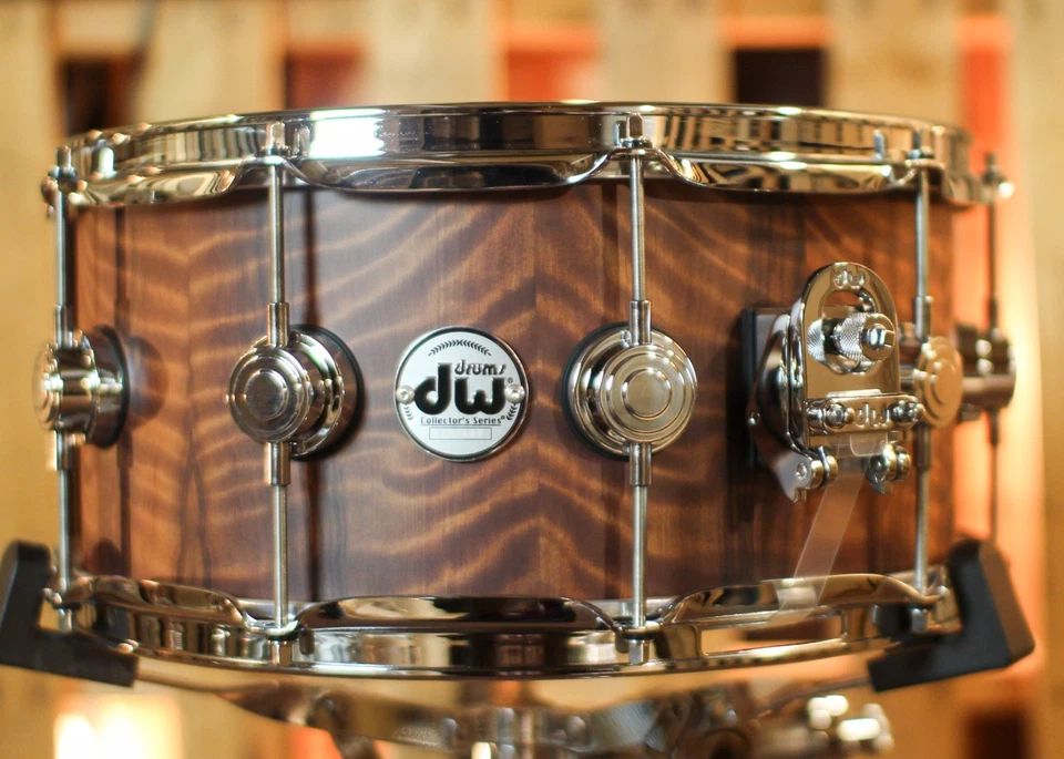 DW 6.5x14 Collector's 333 Natural Hard Satin over Vavona Snare Drum - SO#1424760 - Image 2 of 4